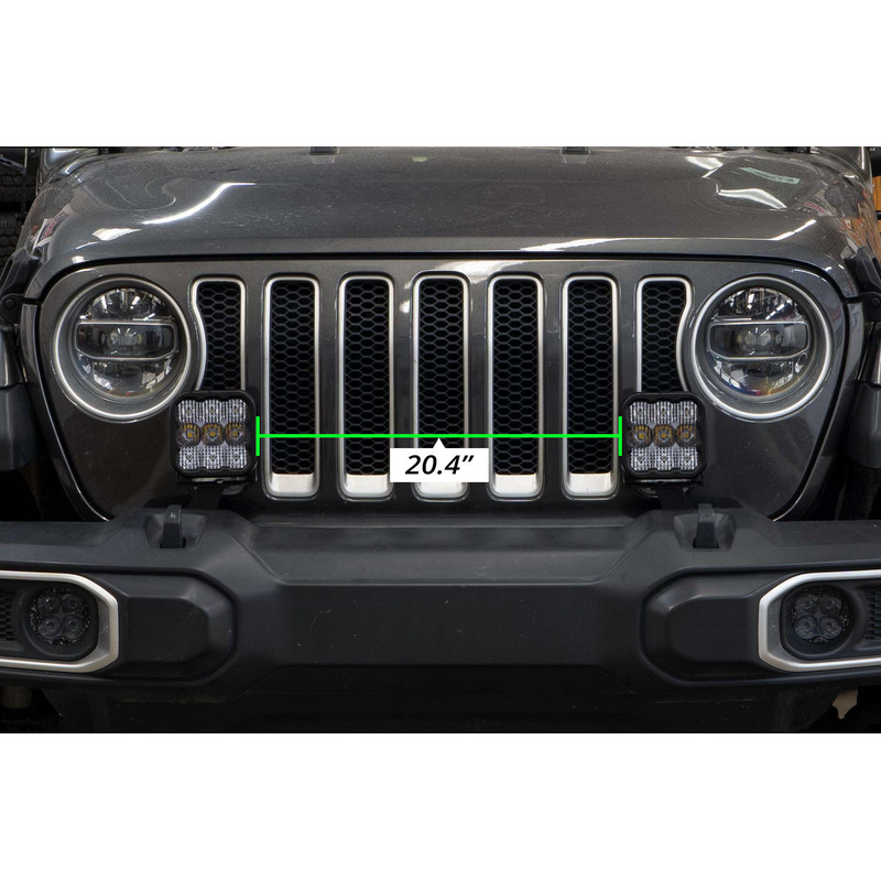  Diode Dynamics - Jeep JL SS5 CrossLink Bumper Lightbar Kit, Pro Yellow Driving